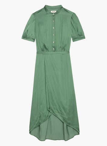 Robe midi cintrée à manches courtes ZADIG&VOLTAIRE Vert
